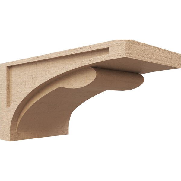 Ekena Millwork 11"W x 22"D x 11"H Wide Viola Rough Cedar Woodgrain TimberThane Corbel, Primed Tan CORUR11X22X11VIORCPR - main